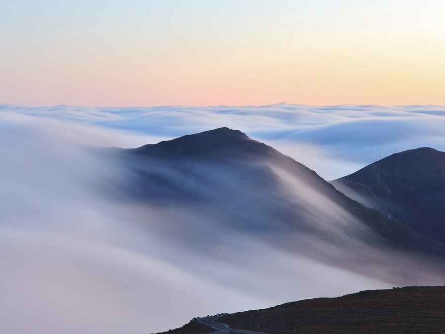 Stratus: low featureless grey layer