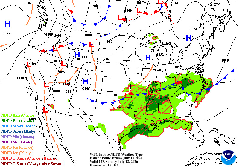 48-hour surface prognostic chart